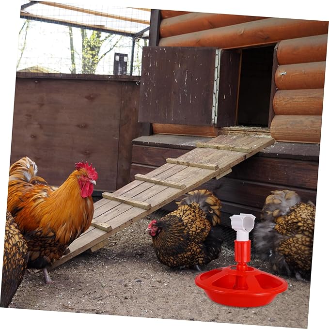 Totority Automatic Poultry Waterer with Chick-Friendly Design Efficient Water Use and Consistent Flow for Chickens Ducks Quail Semi-Automatic Water Dispenser for Chicks in Household Coop