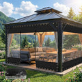 21.16oz Clear Tarps Heavy Duty Waterproof with Zipper 7(H) x10(W) ft, 19.69 MIL Patio Enclosures for Winter with Rustproof Grommets Patio Enclosure Tear-Resistant Tarpaulin for Pergola Porch, Black