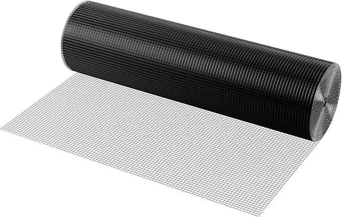 VEVOR Hardware Cloth, 48'' x 100' 1/2inch Galvanized Wire Mesh Roll, 19 Gauge Chicken Wire Fencing Roll, Vinyl Coating Metal Wire Mesh for Chicken Coop Barrier, Rabbit Snake Fences, Poultry Enclosures