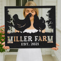 Personalized Chicken Coop Metal Sign Custom Hen House Nameplate Rustic Farmhouse Barnyard Wall Art Backyard Poultry Plaque Outdoor Homestead Decor Gifts for Farmers Chicken Lovers Homesteaders