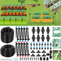 250FT Drip Irrigation Kit – 2026 New Quick-Connect Micro Irrigation System with 1/4'' 1/2'' Tubing, Locking Nozzle Emitters, Adjustable Misting Sprayers for Gardens, Lawns,Raised Beds and Greenhouses