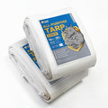 GUARD SHIELD Tarps Heavy Duty Waterproof 16x20 Feet White Poly Tarp Cover Outdoor Thick UV Resistant Tarpaulin with Grommets 10mil (2-Pack)