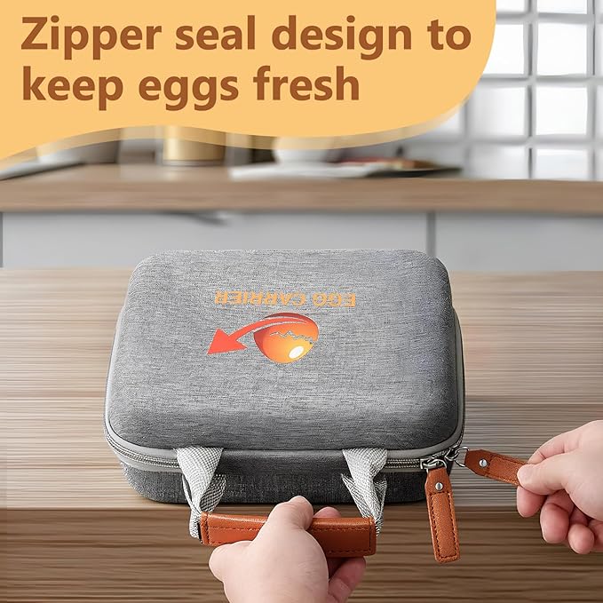 12 Slots Outdoor Egg Containers With Lid, Reusable Egg Cartons With Handle, Shockproof Storage Egg Carrier For Party Picnic Travel, Portable Holder Protection Egg Box