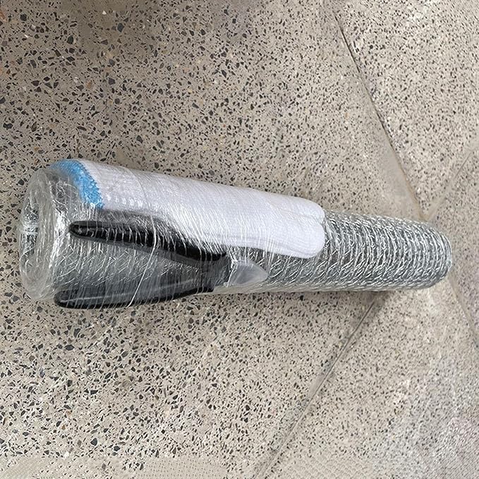 Wire Fencing Roll - Chicken Wire Fence | Mesh Roll Galvanized | Welded Metal Wire Fencing Roll | Galvanized Welded Cage Wire Mesh Roll Supports Poultry Netting Cage Fence