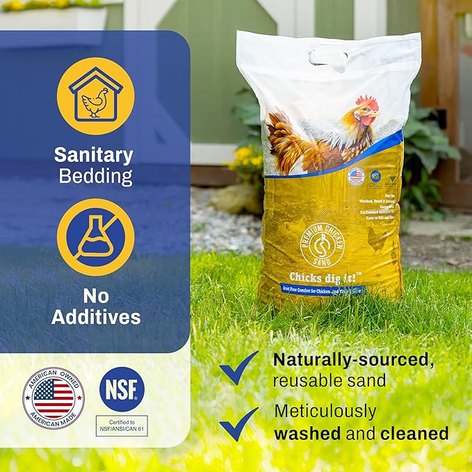 50 lbs (56-Pack) – Dust-Free, Odor-Control Bedding for Chicken Coops, Nesting Boxes, and Runs – Natural Poultry Litter, 2800 lbs Total