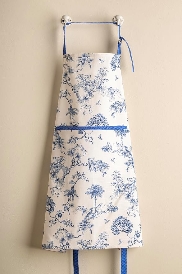 Maison d' Hermine 100% Cotton Apron for women with Pocket Kitchen Chef Apron for Men Cooking Easter Decorations