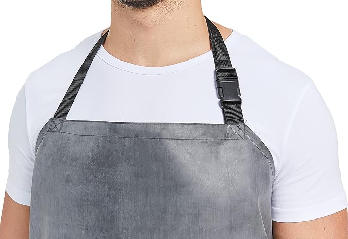 Nanxson Thick Rubber Waterproof Apron，Chemical Resistant，Heavy Duty Apron Adjustable for Dishwashing, Gardening, Butchering