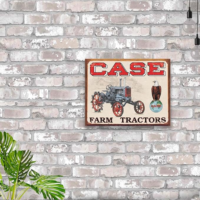 Desperate Enterprises Case Farm Tractors - CC High Clearance Tin Sign - Nostalgic Vintage Metal Wall Décor - Made in USA