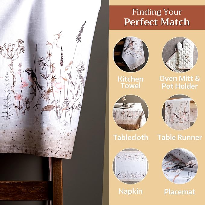 Maison d' Hermine 100% Cotton Apron for women with Pocket Kitchen Chef Apron for Men Cooking Easter Decorations