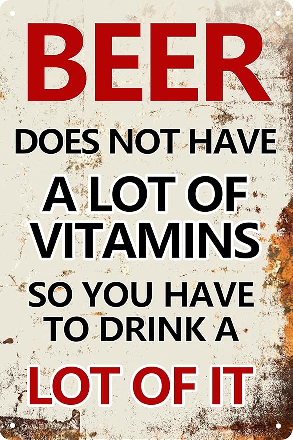 Retro Alcohol Tin Sign Funny Sayings Bar Decor Party Cellar Pubs Bar Decoration For Tribal Table Drinker Gift Vintage Metal Sign Garage Decor Wall Decor 8x12 In