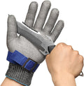 Schwer SlicePro ANSI A9 Cut Resistant Glove PR1706, Stainless Steel Mesh Metal Glove, Food Grade for Kitchen Cooking, Butcher Meat Cutting, Oyster Shucking, Mandoline, (L, 1 PCS)
