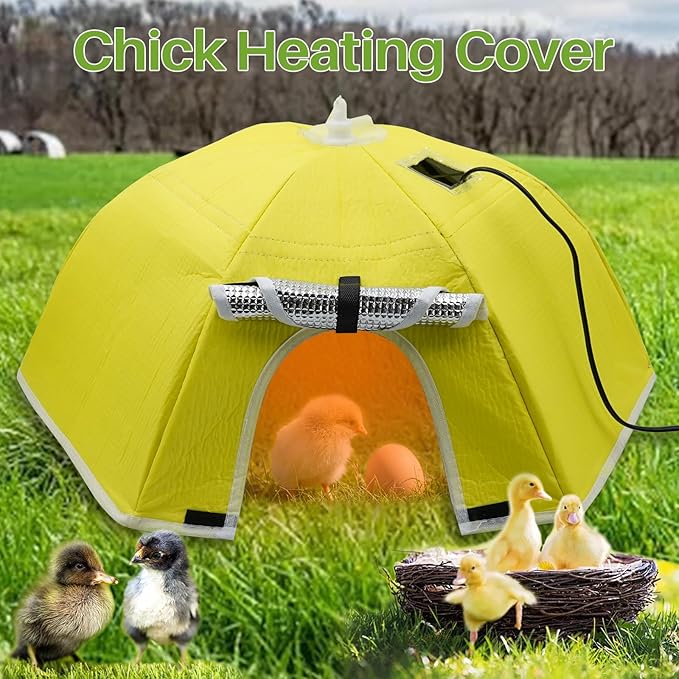 Chicken Brooder Box for Chicks, Chicken Coop Heater Chick Brooder Heating Plate for 10 Newborns Chicks Ducklings Quail Goose Birds Poultry Breeding Box