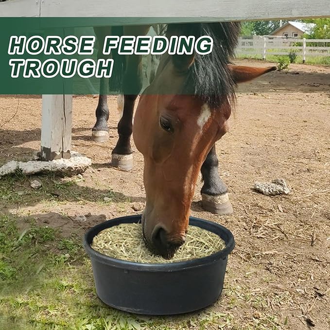 Rubber Feed Pan 4L – Modern Portable Utility Bucket, Premium, Water, Trough Food Container Dog, Cat Duck Chicken Small Animal | Dog Cat Duck Chicken Small Animal Ranch Farm Outdoor