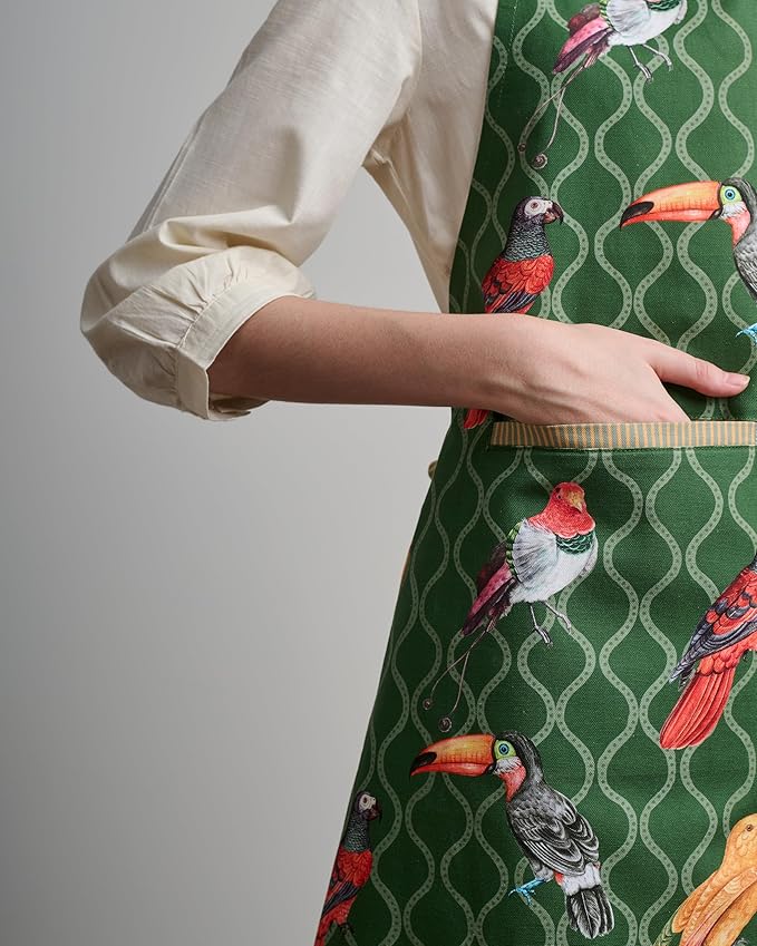 Maison d' Hermine 100% Cotton Apron for women with Pocket Kitchen Chef Apron for Men Cooking Easter Decorations