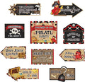 WERNNSAl Pirate Party Decorations - 10PCS Pirate Birthday Party Decorations for Adventure Birthday Party Supplies Funny Parrot Pirate Decor for Home Garden Yard Wall Decor
