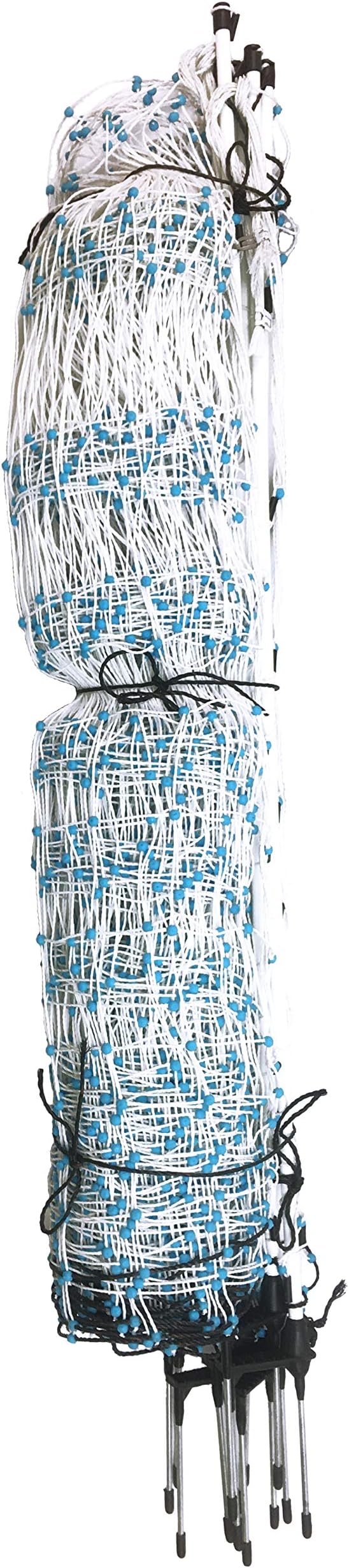 Starkline 42" x 100' Electric Poultry Netting | Double Spiked Fiberglass Posts | Electric Fencing for Chickens in Backyards, Homesteads, Farms, and Ranches