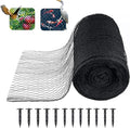 Koi Pond Netting Kit 40 x 40 ft,Black Pond Netting for Koi Ponds Heavy Duty Woven Pond Net for Leaves Reusable Pool Protective Cover Netting Protecting Koi Fish from Birds, Cats and Predators