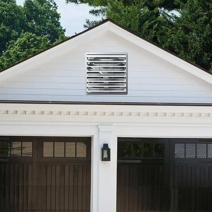 36 Inch Shutter Exhaust Fan, Aluminum Wall Mounted Exhaust Fan, 9432 CFM High Speed Automatic Shutter Attic Fan, Vent Fan For Greenhouse,Shed,Shop,Garage,ETL Listed