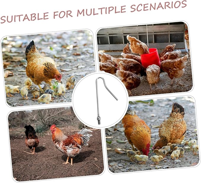 POPETPOP Heavy Duty Chicken Catcher Hook Pole Poultry Handling Tool for Farms Humane Capture and Efficient Chicken Catching