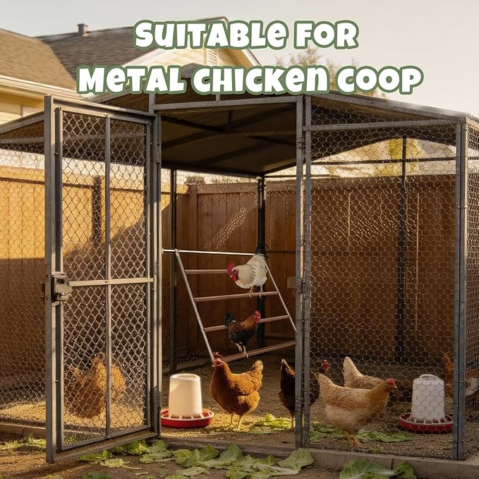 Square Chicken Roosting Perch-Water-Based Pating, Chickens Perch for Coop Perfect for Backyard Poultry, Easy to Assemble&Clean 57" L x 40" W