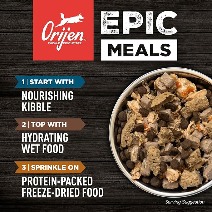 ORIJEN Grain Free High Protein Dry Dog Food Small Breed Puppy Recipe 4lb Bag
