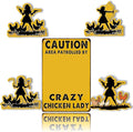 DIY Magnetic Attraction Design,Funny Chicken Tin Sign | chicken decor | Farmhouse Wall Decor, Rooster Kitchen & Bathroom Art,Metal Signs,Funny Gifts,8 * 12 Inch (Yellow)
