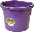 Little Giant Flat-Back Dura-Flex Plastic Bucket, 22-Quart, Purple