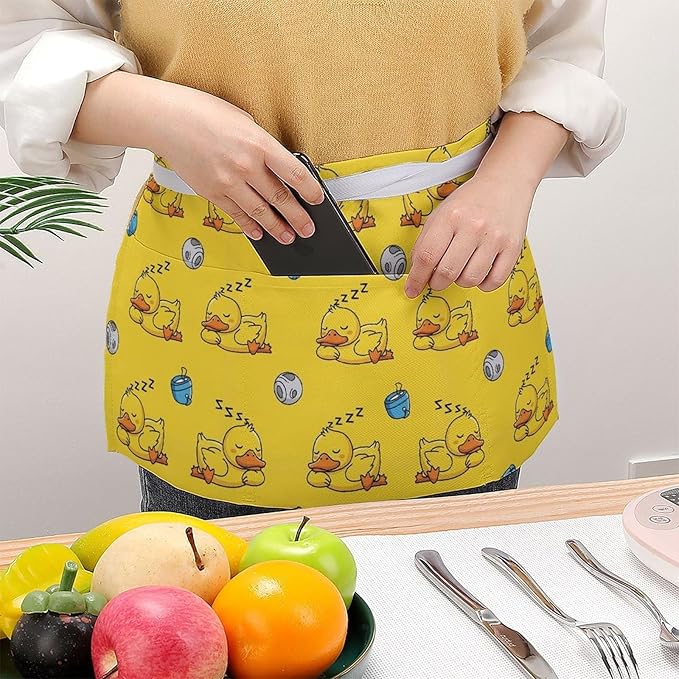 Server Waitress Waist Apron Cooking Kitchen Restaurant Aprons for Women Men