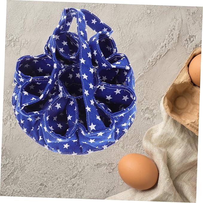 ABOOFAN 9bags Egg Gathering Basket Pockets Chicken Egg Collector for Fresh Quail Collecting Bag Bag for Farmhouse Decor