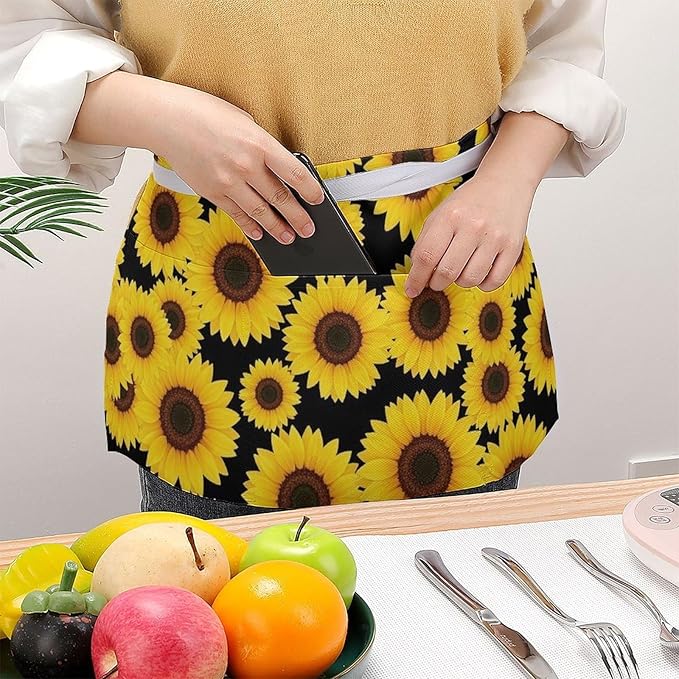 Server Waitress Waist Apron Cooking Kitchen Restaurant Aprons for Women Men