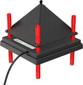 Chick Brooder Heating Plate with Anti Stand Cone, Adjustable Height Brooder Heater for Chicks, Downward Heat Distribution for Outdoor Barns & Coops (10" x 10" Black)