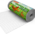 Chicken Wire, 15.7 in x 6.6 ft Garden Fence, Wire Mesh, Chicken Wires Fencing, Mesh Hexagonal Galvanized Metal Poultry Netting for Chicken Coop Rabbit Dogs Barrier (15.7 in x 6.6 ft)