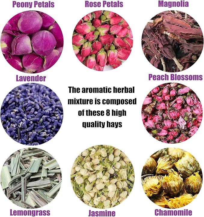 MIUPOO Chicken Coop Bedding,Chicken Nesting Herbs,Natural Blend of 8 Premium Dried Herbs for Fresh Nest Box, Fragrant Dried Herbs for Poultry Habitat,8 Ounces Per Bag.