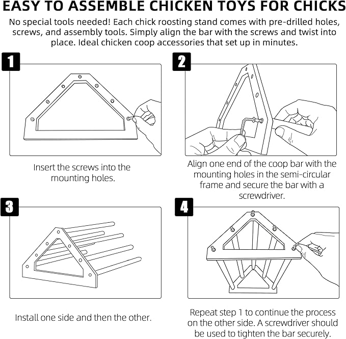 TonGass 3-Pack 15.75" Extra Long Chicken Perch, Freestanding Roosting Bar for Baby Chicks, Durable Polished Pine Roosting Bar, Perch Stand for Chicken Brooder