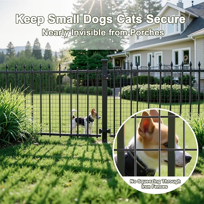 AMAGABELI GARDEN & HOME Black Hardware Cloth 1 x 1 inch 36inch x 50ft PVC Vinyl Coated Wire Mesh Roll Weld Wire Fence Chicken 16 Gauge Garden Fence Chicken Coop Wire Fencing Gopher Rabbit Tree Guard