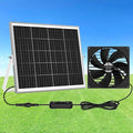 7.5" Solar Chicken Coop Fan, 20W Solar Powered Greenhouse Fan, Solar Exhaust or Intake Fans Outdoor Waterproof, 16.7 ft Cord, for Outside Doghouse Shed Air Circulation Ventilation Cooling