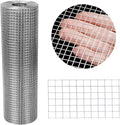Hardware Cloth 12'' x 10' 1/4 in Galvanized Wire Mesh Roll (23 GA) Chicken Wire Fence Roll for Chicken Pen/coop Fences, Screen mesh, Rabbit/Snake Fences, Poultry enclosures, Handicraft Ma