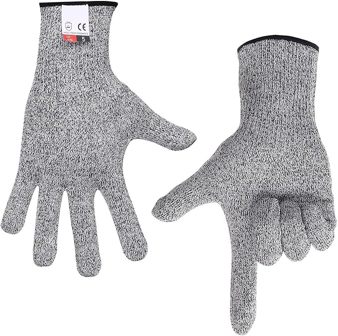 Cut Resistant Gloves Food Grade Level 5 Hand Protection,Kitchen Cut Gloves (Small(palm Diameter 2.80-3.35inch))