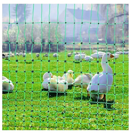 Electric Fence Netting 48"x100ft, Portable Animal Fencing Kit w/Posts & Stakes for Chickens, Ducks, Rabbits - Farm & Backyard Protection