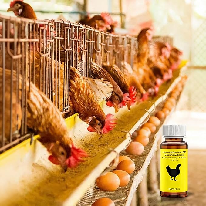 lvermect for Chickens, Chickens forDewormex, Suitable for Chickens, Ducks, and Geese, 30mL