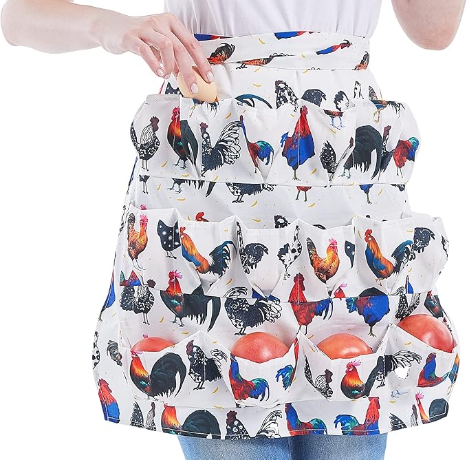 Nanxson Egg Collecting Apron Egg Gathering Apron with 12 Deep Pockets for Hense Duck Goose Eggs CF3136