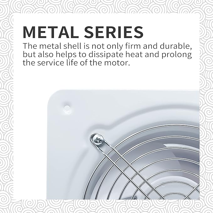 Solar Panel Exhaust Fan, Ventilation Extractor with Anti-backflow Check Valve Chain Switch,10W 16Ft Cable for Greenhouses, Pet Houses, Small Chicken Coops, Sheds, Window Exhaust