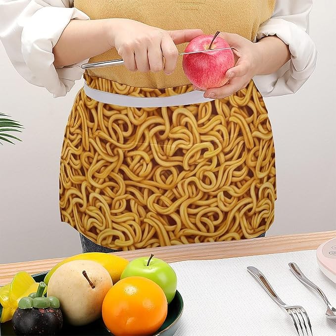 Unisex Half Waiter Waist Short Apron Waterproof Chef Works Waitress Aprons