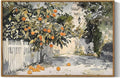 InSimSea Framed Canvas Wall Art Vintage Decor Country Orange Trees Earthy Room Decor Aesthetic Oil Painting Wall Picture Farmhouse Prints Artwork for Kitchen Living Room Bedroom 16x24in