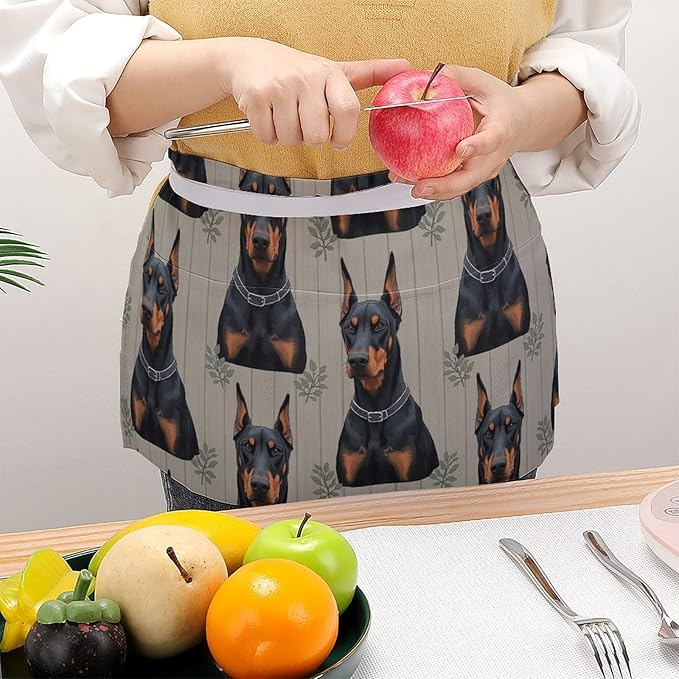 Server Waitress Waist Apron Cooking Kitchen Restaurant Aprons for Women Men