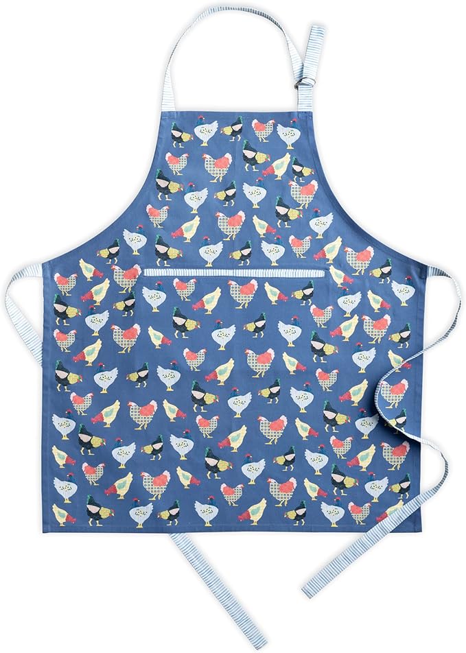 Maison d' Hermine 100% Cotton Apron for women with Pocket Kitchen Chef Apron for Men Cooking Easter Decorations