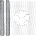 72 in x 200 ft Chicken Wire Fencing Metal Floral Chicken Wire Mesh for Crafts Poultry Garden, 1 Inch Hexagonal Galvanized Hardware Cloth Netting for Poultry Coop Barrier Rabbit Cage(Silver)