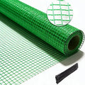 Garden Fence Temporary Fence, 4'x30' with 50 Zip Ties, Plastic Fencing Safety Fence Snow Fence, Construction Fencing for Yard, Deer, Pet, Rabbits, Chicken, Dogs, Animal Barrier, Green