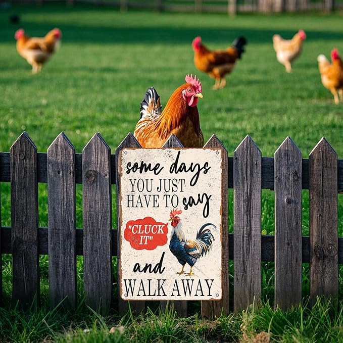 Chicken Rules Metal Tin Sign Chicken Coop Rules Iron Sign Home Decor Garage Bar Restaurant Wall Decor 12x8 Inch Funny Farm Plaque