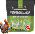 Premium Dried Black Soldier Fly Larvae for Chickens, High Protein Chicken Feed - All-Natural, Non-GMO Treat for Feather Growth and Immune Support - Ideal for Chickens, Ducks, and Quails - 5lb